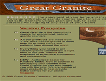 Tablet Screenshot of greatgranite.com